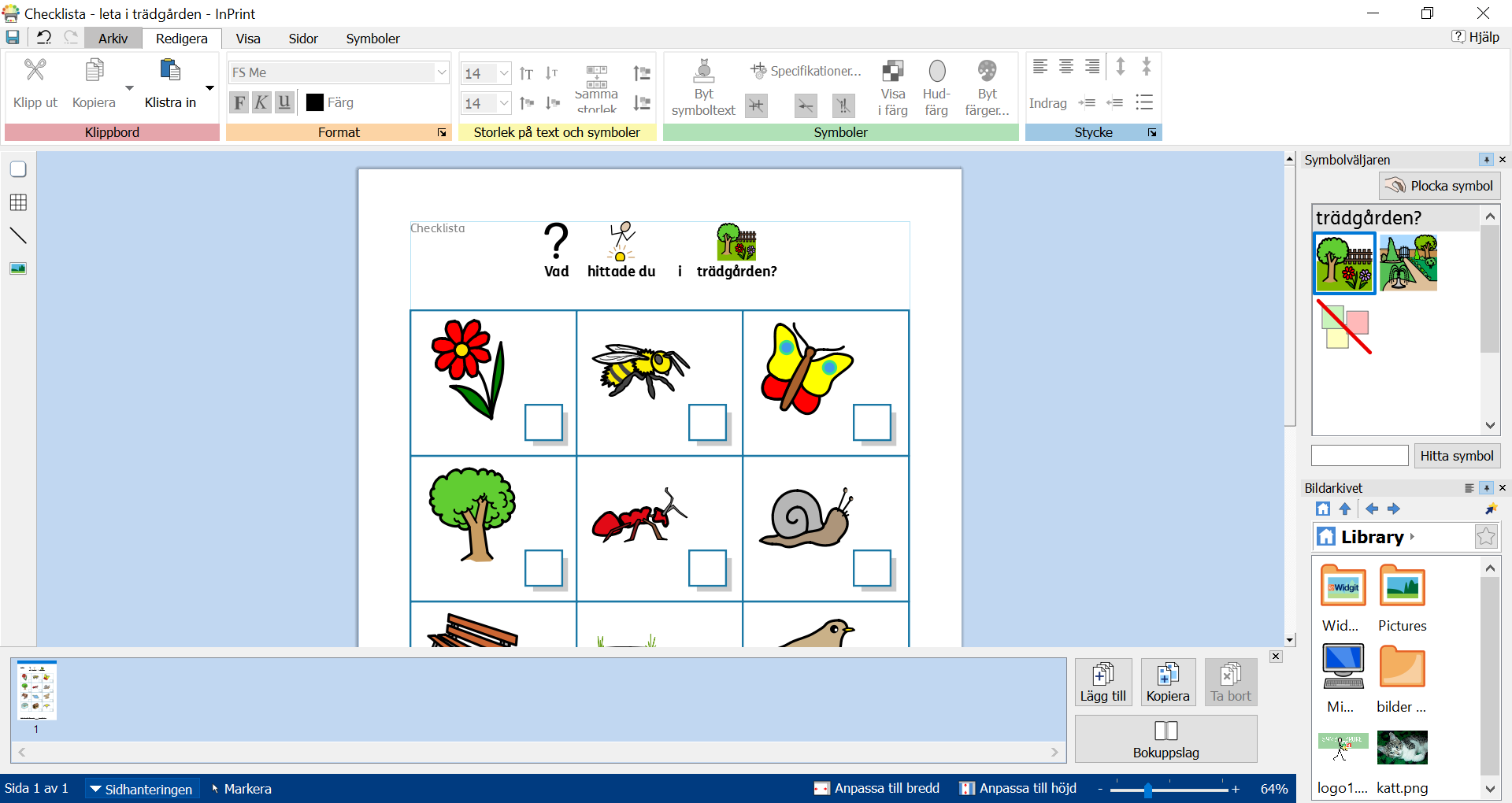 InPrint 3 - Symbolbruket